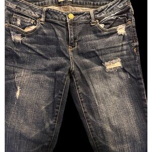 Woman's Jeans Aeropostale Bayla Skinny 9/10 Short